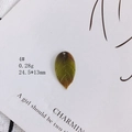 Macro shot of 24.5x13mm leaf resin pendant with realistic texture and hanging hole - Small Leaf Style (4#)