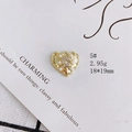 Detailed heart charm in gold alloy with pearls and small diamonds for jewelry making - Pearl Rhinestone Intertwined Heart (5#)