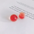 Vue détaillée d'étoiles en résine rouge translucide pailletée pour accessoires DIY - Style Paillettes Fines Rouges (6#)
