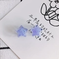 Close-up of purple acrylic star pendant with glitter flakes on a creative photo card - Light Purple (9#)