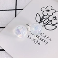 Macro shot of iridescent heart sequins inside transparent resin beads for DIY jewelry - Iridescent Heart (1#)
