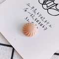 Accessorio fai-da-te tondo rosa pesca con trama a spirale per fermagli e gioielli moda - Rosa Pesca (8#)