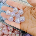 Perle di zucca in acrilico viola chiaro iridescente per creazione di gioielli fai-da-te - Perlina a Forma di Zucca Cangiante - Viola Luminoso Stellato (A25#)