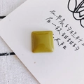 Square translucent olive green resin charm for DIY jewelry and phone case decoration - Olive Green (7#)