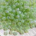 Perle a fiore verde chiaro in acrilico aurora per creazione di gioielli e braccialetti - Perlina a Forma di Fiore Cangiante - Verde Chiaro (A60#)