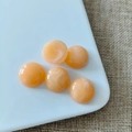 Set of 5 orange translucent marble resin cabochons for DIY accessories and crafts - Orange Swirl Style (4#)