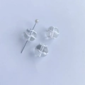 Perles rondes en verre transparent avec motifs de vagues blanches pour bijoux DIY - Style Motif de Vagues Blanches (25#)
