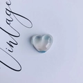 Macro di accessorio a cuore in resina blu e bianca con texture effetto pittura a olio vintage - Texture Nuvola Blu Bianco (3#)