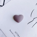 Matte paarse hars hart bedel voor DIY knutselen en accessoires met matte afwerking - Grijsachtig Paars