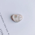 Detailed view of heart-shaped resin charms with pink and green marble texture for DIY crafts - Pink And White Marble Pattern (3#)