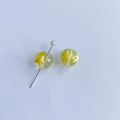 Perles en verre jaunes avec motif d'étoile et trou droit pour création de bijoux - Style Motif Étoile Jaune (28#)