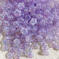 Perline a fiore viola chiaro in acrilico con finitura arcobaleno per gioielli fai da te - Perlina a Forma di Fiore Cangiante - Viola Chiaro (A64#)