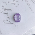 Faceted resin cabochon with purple oil painting ink effect for DIY jewelry accessories - Purple Natural Banded Style (4#)