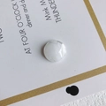 Polierter milchweißer runder Harz-Cabochon für DIY-Schmuck und Handyhüllen-Basteln - Stil 1