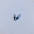 Perle per gioielli fai-da-te in resina marmorizzata azzurra con design cilindrico - 37# Stile Inchiostro