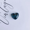 Starry blue heart-shaped resin accessory with sparkling glitter and polished finish - Starry Blue Glitter (10#)