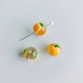 Perles en verre faites main forme ananas orange et vert pour création de bijoux DIY - Style en Forme d'Ananas (5#)