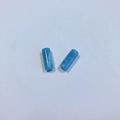 Perline cilindriche in resina blu cielo con motivo marmoreo per gioielli fai-da-te - 32# Blu Telecom