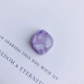 Polierter violetter Naturstein-Anhänger im Ölgemälde-Stil für DIY-Bastelarbeiten - Violette Erztextur (4#)