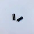 Perle cilindriche in resina nera con trama marmorea bianca per gioielli fai-da-te - 36# Nero