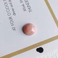 Rosa runder Cabochon aus Harz mit Wolkentextur für DIY-Schmuck und Handyhüllen - Größe 9