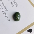 Ciondolo in resina ovale verde scuro lucido con finitura liscia per creazioni fai-da-te - Verde Scuro (10#)