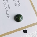 Runde Harzperle mit grünem Marmor-Wolken-Effekt für DIY-Handyhüllen und Schmuck - 12#