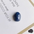 Pietra di resina blu scuro lucida con sfaccettature irregolari per gioielli fai-da-te - Blu scuro (12#)