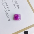 Square resin charm with purple and magenta ink marble pattern for DIY accessories - Purple Marble (8#)