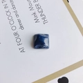 Square blue resin keycap for mechanical keyboards featuring an ink marble texture - Blue Marble (10#)