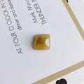 Square yellow marble resin charm for DIY phone cases and jewelry accessories - Yellow Marble (11#)