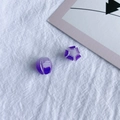 Pendentif rose en résine dégradé violet pour accessoires de bijoux DIY - Violet