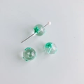 Perles en verre peintes à la main avec motif étoile de mer pour bijoux DIY - Style Smiley Étoile de Mer Verte (19#)