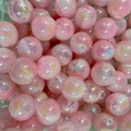 Perle in acrilico rosa cangiante per braccialetti fai-da-te e creazione di gioielli - Perlina Rotonda Rosa a Lustro Perlato Cangiante (A6#)