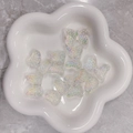 Perline a farfalla iridescenti in resina per braccialetti DIY e accessori capelli - Accessorio a Forma di Farfalla Cangiante - Trasparente (A111#)