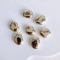 Perles en résine dorée irrégulières avec finition miroir pour accessoires bijoux DIY - Or (Grand) (5#)
