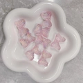 Perline a farfalla in resina rosa aurora con glitter per braccialetti fai-da-te, 8 pezzi - Accessorio a Forma di Farfalla Rosa Aurora (A108#)