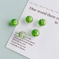 Perline di vetro verdi con motivi a rana per la creazione di gioielli fai-da-te e artigianato - 18# Peperone Verde
