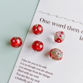 Perline di vetro rosse con occhi per creazione gioielli fai-da-te e bracciali a mano - 7# Mela
