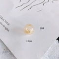 Detail of 14mm hollow glass bead with orange spiral pattern for DIY jewelry making - 10# Style (KP4175)