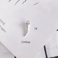 Nahaufnahme des polierten silbernen Hornanhängers 23x6mm für DIY Schmuckherstellung - Gebogenes Horn Silber (7)