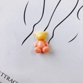 Gros plan de breloques ours 3D en résine avec dégradé brillant pour bijoux artisanaux - Dégradé Jaune Orange (3#)