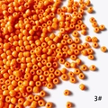 Λήψη macro από πορτοκαλί χάντρες 4mm με γυαλιστερό φινίρισμα για χειροποίητα κοσμήματα - Συσκευασία 50g (Περίπου 610 Χάντρες) / 3#-ai-Πορτοκαλί του Κεχριμπαριού