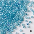 Detail von 4mm hellblauen irisierenden AB Glasperlen für DIY-Schmuckherstellung - Hellblau Irisierender Stil (3#)