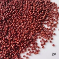 Macro van 2mm roodbruine glaskralen voor DIY sieraden maken, kleurcode 2#, ambacht - Verpakking van 50g (ca. 3300 stuks) / Roodachtig Bruin (2#)