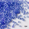 Λήψη macro από ημιδιαφανείς μπλε χάντρες AB 4mm για χειροποίητα κοσμήματα DIY - Γαλάζιο Πέρλα Στυλ (10#)