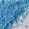 Macro de perles de rocaille de 2mm bleu clair pour création de bijoux DIY style 9 - Paquet de 50g (environ 3300 pièces) / Bleu Pâle (9#)