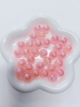 Perline aurora rosa con rivestimento iridescente per la creazione di gioielli - Perlina Rotonda Cangiante Aurora Rosa Polarizzata (A116#)