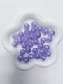 Perle acriliche colorate a lecca-lecca in viola aurora per la creazione di gioielli fai da te - Perlina Rotonda Cangiante Aurora Viola (A117#)