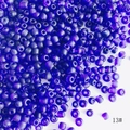 Macro view of 4mm dark purple frosted glass seed beads for DIY jewelry making - Dark Purple Frosted Style (13#) / 450g Pack (Approx. 5400 Pieces) / Deep purple